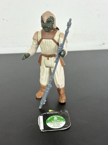 1983 Vintage Star Wars ROTJ Jabba’s Skiff Guard Klaatu Complete w/ General Mills