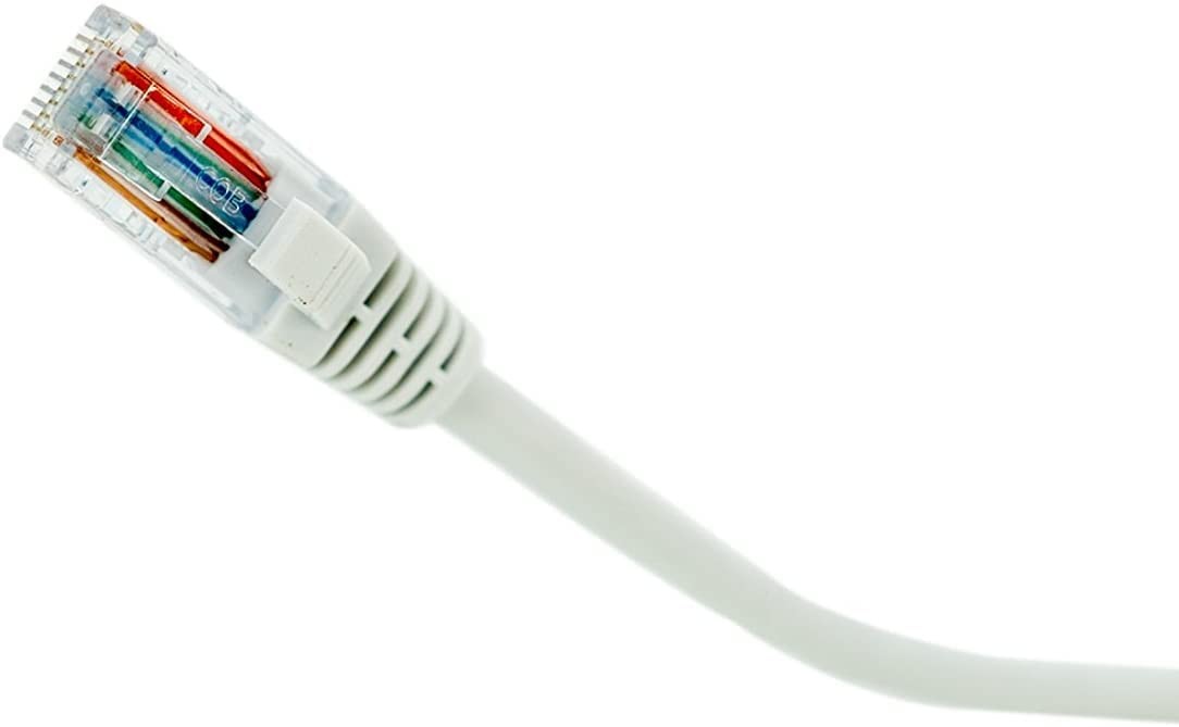 50ft White CAT5e Ethernet Cable AC3550WHV1 High-Speed Network Patch Cord