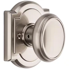 Baldwin Carnaby Half-Dummy Knob in Satin Nickel