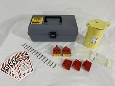 Electrical Lockout Kit by Prinzing - Breaker Locks, Plugs, Zip Strips w/Tool Box