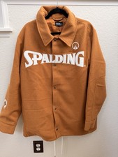 Spalding x UNKNWN Heritage Coach Snap Jacket Size Large