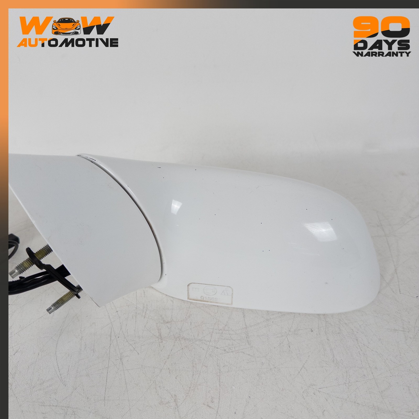 05-09 CHEVROLET CORVETTE C6 FRONT LEFT POWER FOLD DOOR MIRROR ASSEMBLY WHITE OEM
