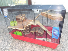 ZwergHamster-Villa L 67xH 46xT 36cm incl.Komplett-Einrichtung, gepflegt