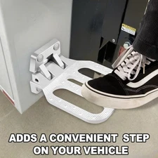 FS2797CH Large Folding Step 6.75 x8.56 Inch Platform for Truck Trailer RV Camper