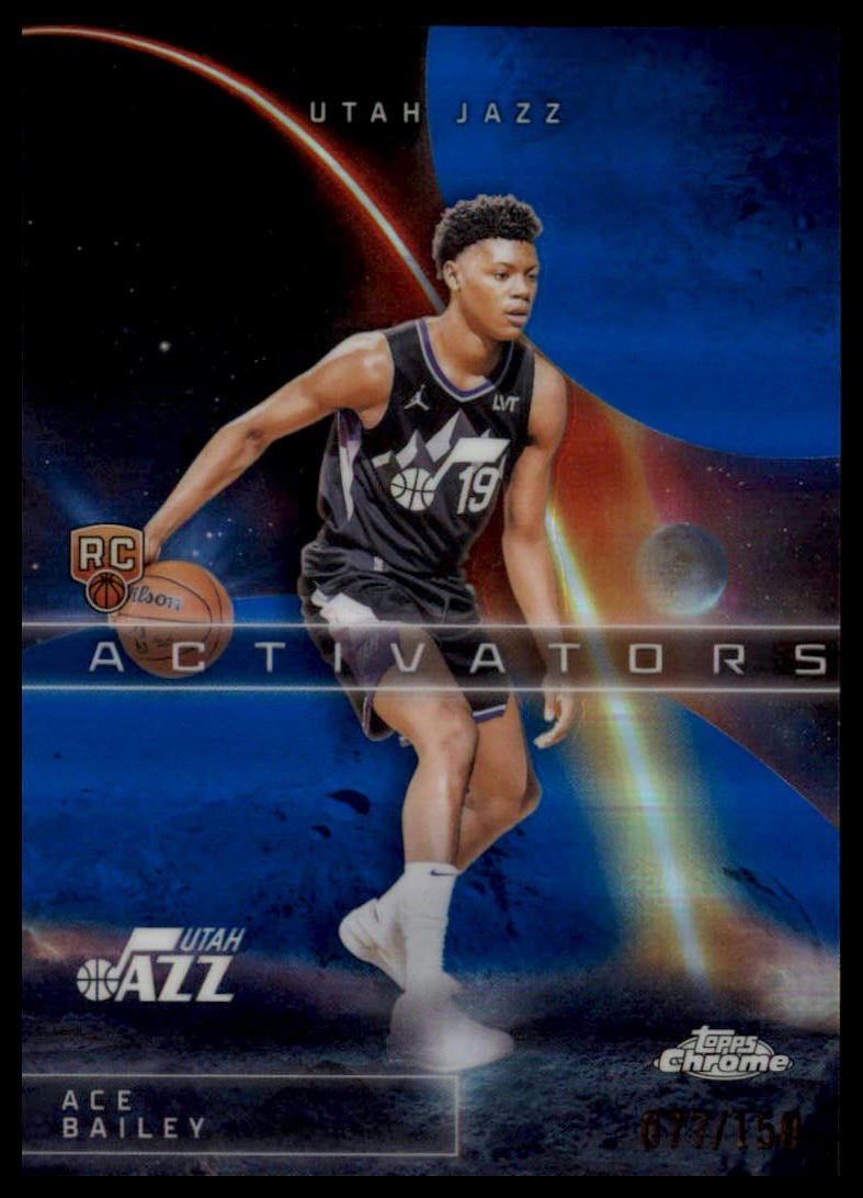 2025-26 Topps Chrome #AC-15 Ace Bailey Activators Blue Refractor #/150