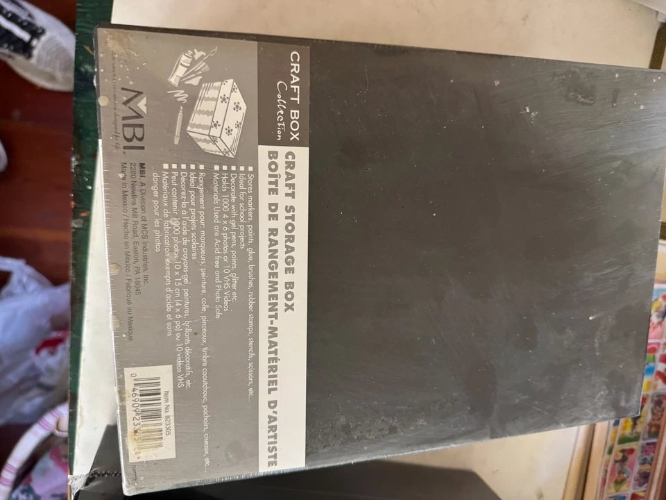 Lote de 3 cajas de almacenamiento artesanal MBI - negras - nuevas selladas - ¡ENVÍO GRATUITO! Foto 3 de 4