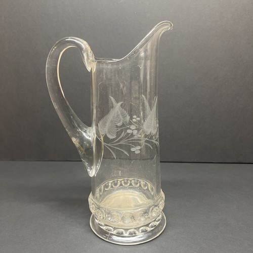 EAPG Dakota Water Pitcher Tankard Ripley US Glass 1885 Baby Thumbprint Antique 2 - Picture 1 of 7