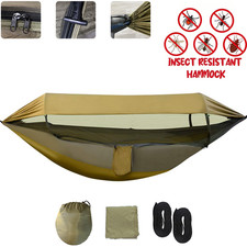 440lbs Portable Double Person Camping Hammock Tent with Mosquito Net Hanging Bed
