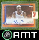 Shai Gilgeous-Alexander 2025-26 Topps Chrome 23/25 Auto Orange Refractor Thunder