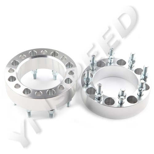 2PCS 8x165 to 8x165 Wheel Spacers 2" Thick |14x1.5 Studs | 130MM |8x6.5 to 8x6.5 - Picture 2 of 4