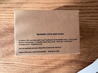MTG Secret Lair Commander Deck Raining Cats and Dogs Limited