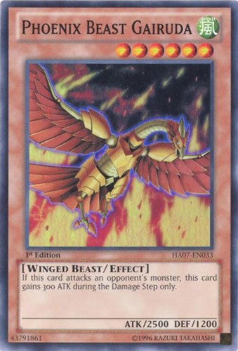 Yu-Gi-Oh Karte - HA07-DE033 - PHOENIX TIER GAIRUDA (Super Rare Holo) - NM/Mint - Bild 1 von 1
