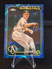 2024 Topps Chrome Sapphire JP Sears #80 Oakland Athletics