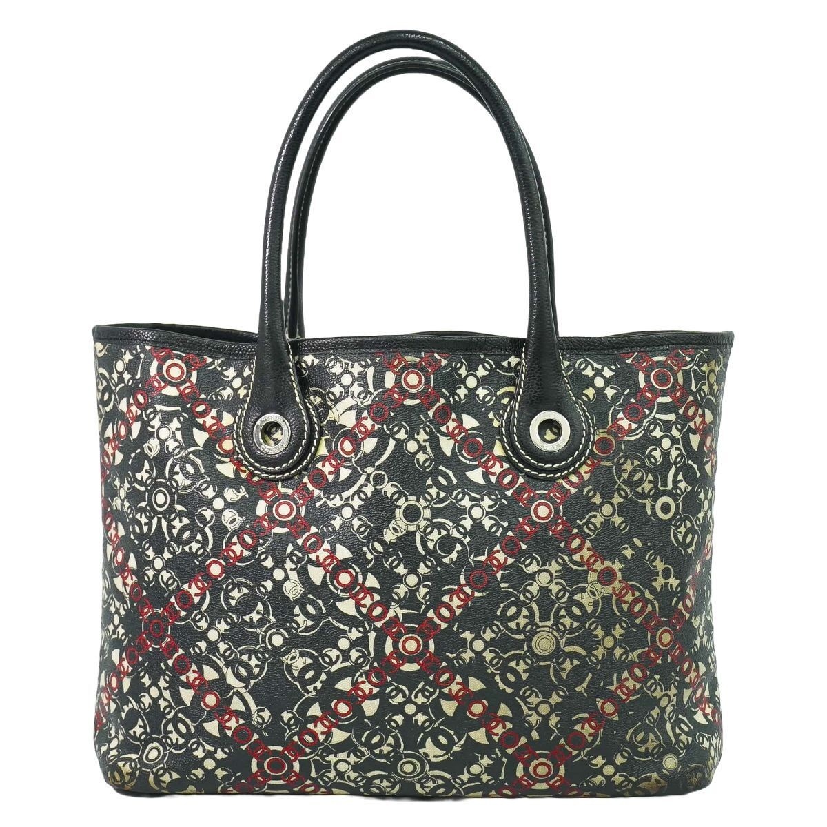 Chanel Coco Mark Tote HandBag PVC Leather 555200