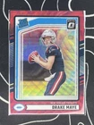 2024 Panini Donruss Rated Rookie Drake Maye #379 Optic Preview Red Wave (RC)
