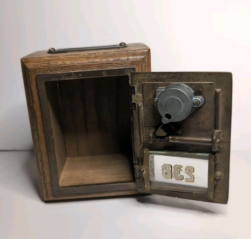 Antique Vintage Post Office Door Mail Box Postal Bank Flying Eagle #238 W/combo - Picture 4 of 9