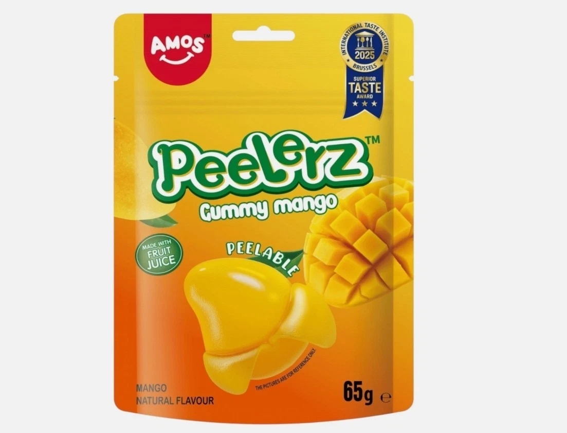 Amos peelers gummyMango pack of 6 x 65g
