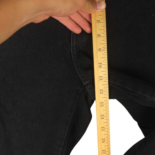 Levi's Women High Rise 94 Baggy Straight Leg Cargo Jeans Black Size 30x30 Skater - Picture 13 of 15