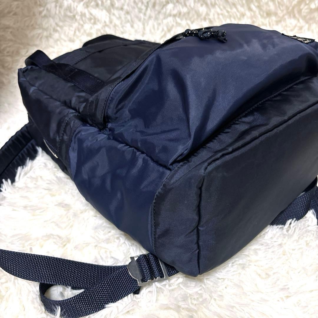 PORTER x LOWERCASE Backpack Blue Lightweight Trav… - image 3