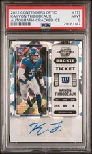 2022 Panini Contenders Optic #177 Kayvon Thibodeaux Autograph-Cracked Ice PSA 9