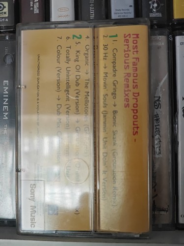 Serious Dropout Famous Dropouts Serious Remix FULLY PLAY GRADED Cassette Album - Picture 5 of 14