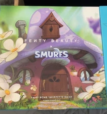 FENTY BEAUTY X SMURFS FAIRY BOMB SMURFETTE DAISY FLOWER SHIMMER PUFF