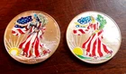 2 Silver-1 Ounce American Eagle Bullion Dollars-1999 and 2000- .999+ Fine Silver