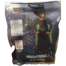 The Wizard Of Oz Wicked Witch Of The West Child Costume M 8-10 Rubies 
