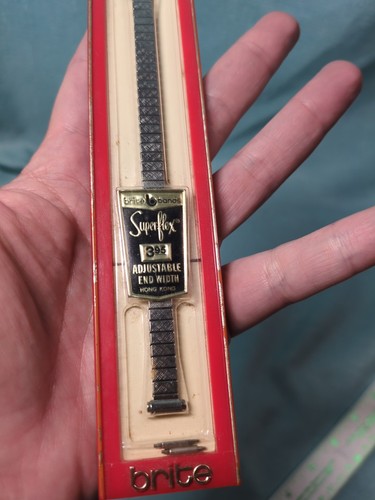 Vintage Brite Superflex Watch Band Ladies Silver Tone Expansion Bracelet 162-S - Picture 3 of 8