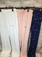 3 Piece Womens Pajama Pants Size Large Lounge Pants Set Of 3