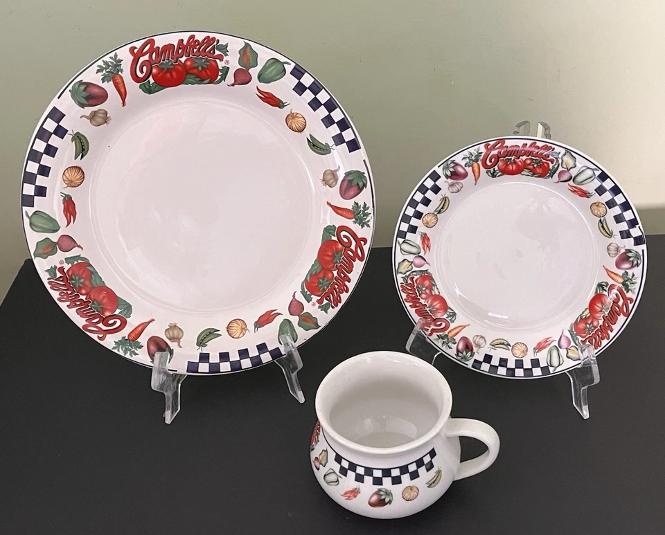 Campbell’s Soup Serving Set by Gibson – 1997 Vintage Collection 14-Pc Set-EC - Image 4 of 4