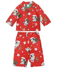 NEW Baby Unisex Sz 12 Months Christmas Holiday BLUEY Soft Comfy 2 Pc Pajama Set