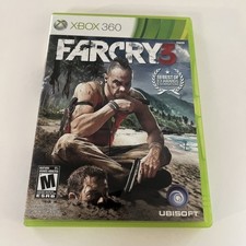 Far Cry 3 (Microsoft Xbox 360, 2012) CIB W/manual. Tested!