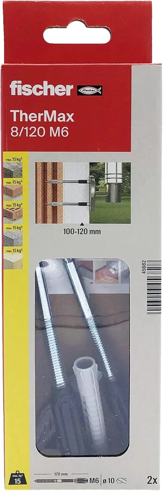 Thermax 8/120 M6 Tasselli per Fissaggio Su Cappotto Isolante, 2 Pz, 45682, Multi - Immagine 2 di 4