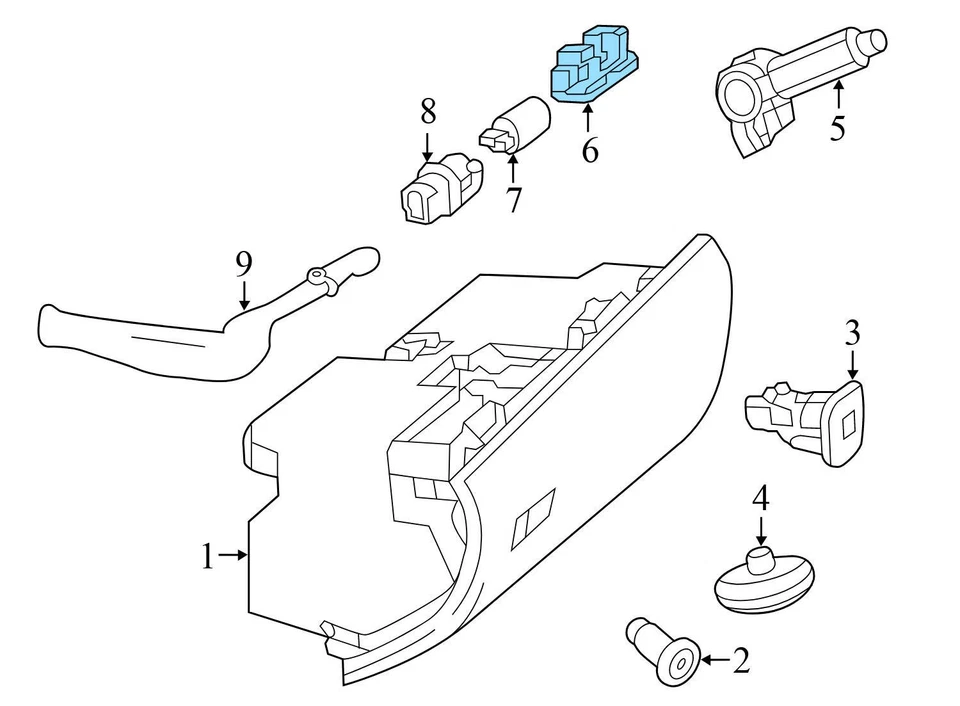 Mercedes-Benz GLC300 2016-2019 - Luz interior 2218200401 Foto 3 de 4