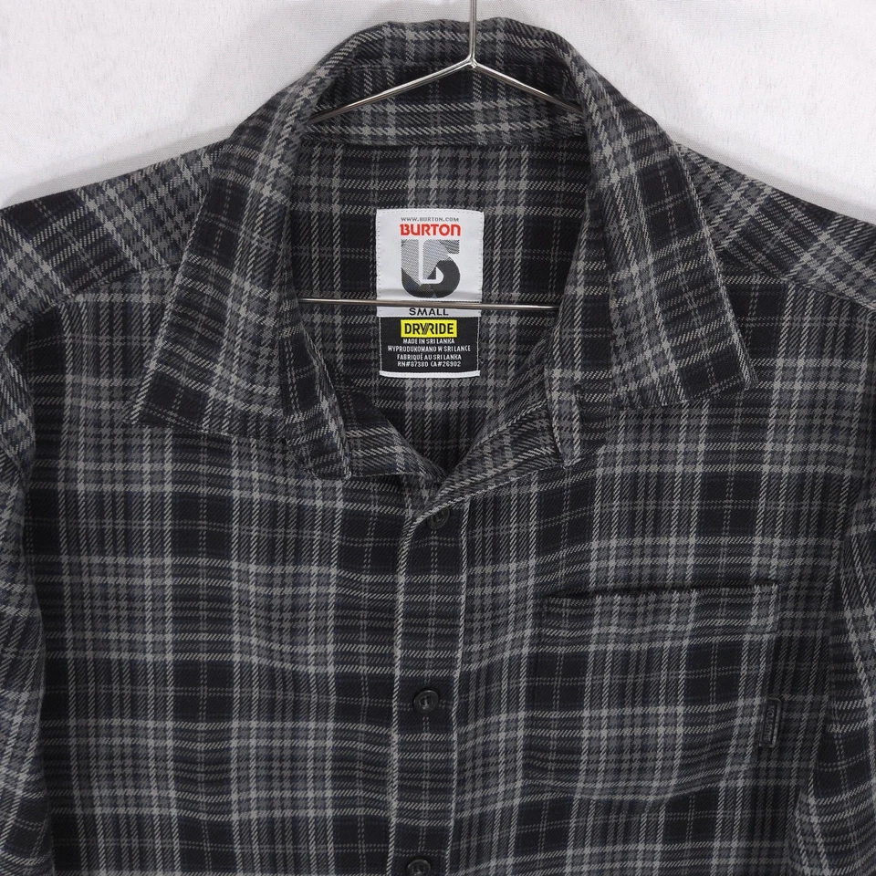Camisa de Franela Burton DryRide Para Hombres S Gris Glen Cuadros Colombo Abotonada Exterior Foto 2 de 4
