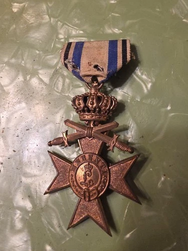 WW1 German Bavaria Military Merit Cross 3rd Cl. W/ Crown & Honor Cross