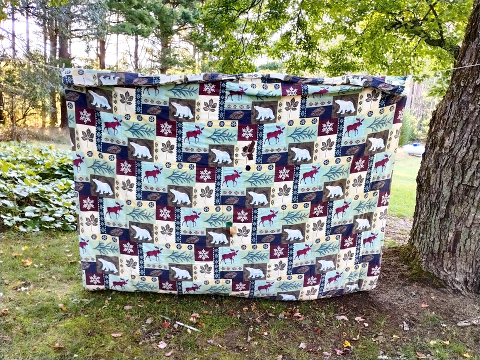 Edredom King Rústico Cabine Montana Vintage Flanela Country Lodge Donna Sharp - Imagem 4 de 4