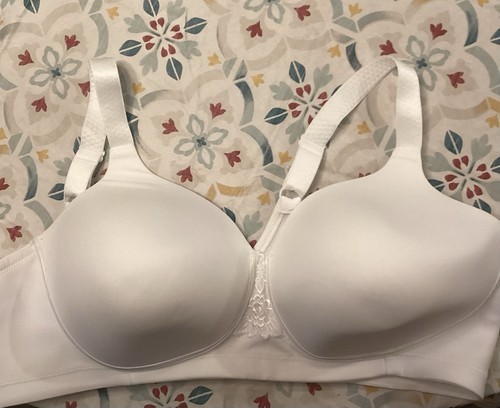 Vanity Fair 71380 White Wireless Bra 44C Smooth Comfort Plus - Picture 3 of 6