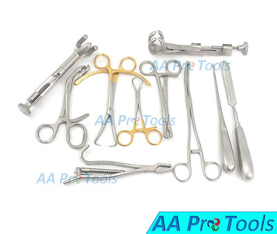 10 Assorted Orthopedic Surgical Instruments Custom Made Set - O.R ...