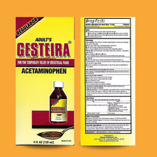Menper Gesteira Adult Acetaminophen - Temporary Menstrual Relief 4 fl oz