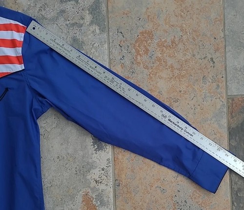 COOFANDY Men's Size Medium Casual American Flag Button Up Long Sleeve Shirt NWT - Picture 3 of 8