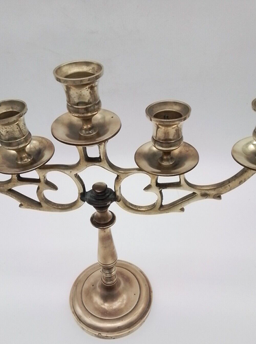 Vintage/Pre-Owned*Lot/Set of 2 Brass Candle Holders*5 Candle Capacity Each - Picture 12 of 13
