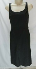 Women's Tahari A Line Dress Size 4 Black Sleeveless Scoop Neck Arthur S. Levine