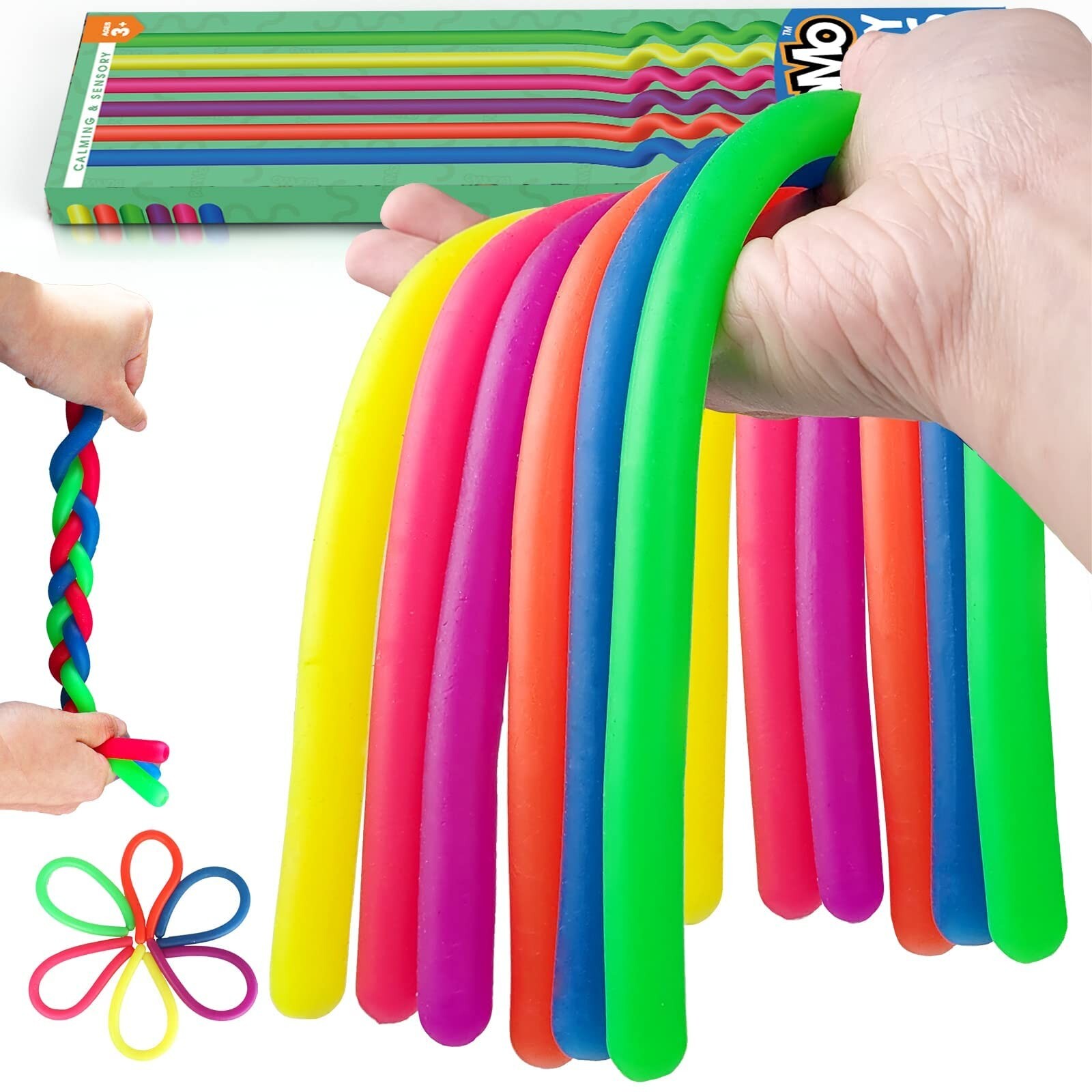 BUNMO Stretchy Strings Sensory Toys 6pk | Perfect Fidget Toy for ...