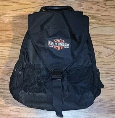 Harley-Davidson Backpack Bag for Helmet Laptop Padded Side Zippers Sturdy  Handle