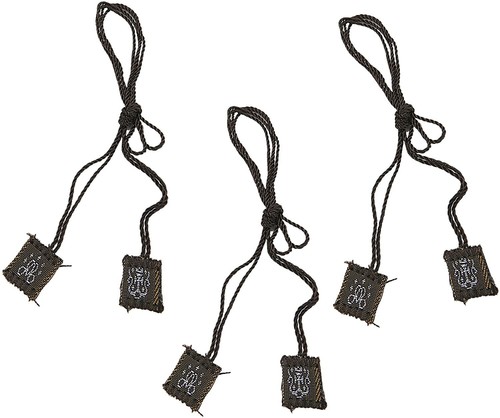 Brown Cloth Scapular Catholic Necklace 