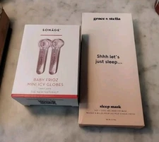 Grace and Stella Shhh let’s just sleep mask Gel Bead + Sonage Mini Icy Globes
