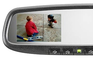 Gentex GHSHL4 Homelink® Blue Compass Backup Camera Mirror & Wiring