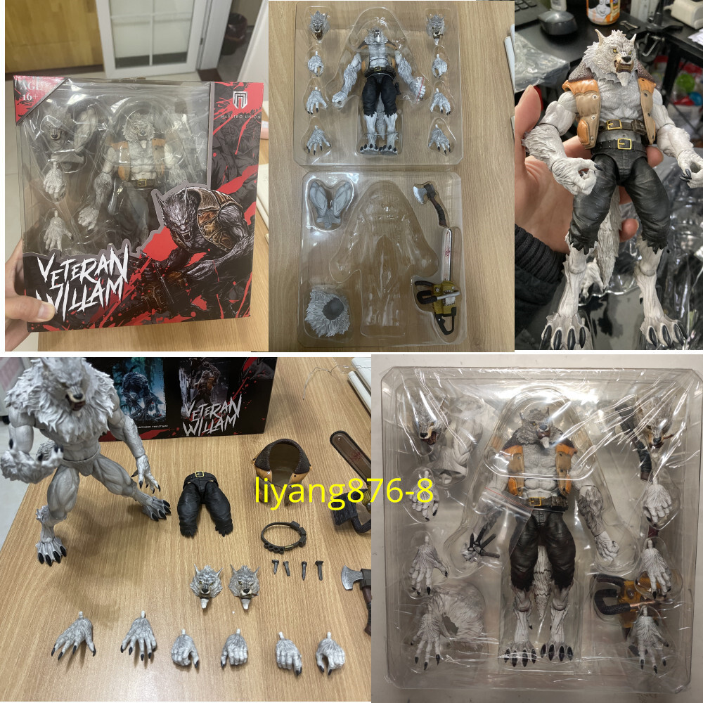Stock MU-FP002w 1/12 White Werewolf Veteran William Action